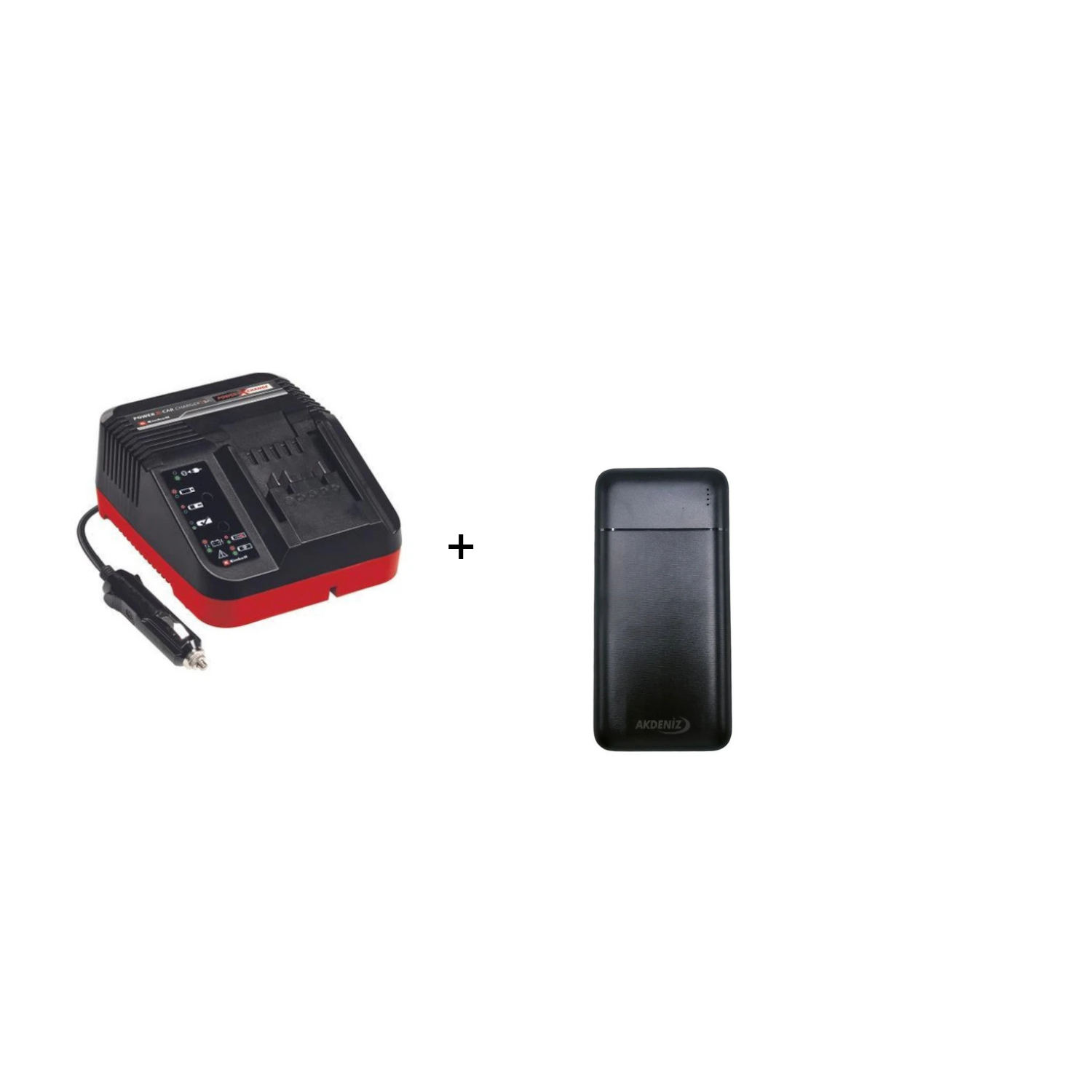 Einhell Power x Car Araç Şarj Cihazı – 4512113 + Akdeniz Taşınabilir Şarj Cihazı (Model: S125Q)
