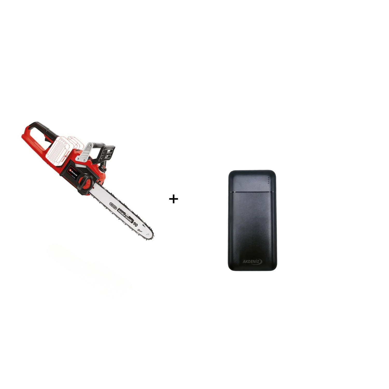 Einhell GE-LC 36/35 Li-Solo Akülü Ağaç Kesme Makinesi - 4501780 + Akdeniz Taşınabilir Şarj Cihazı (Model: S125Q)