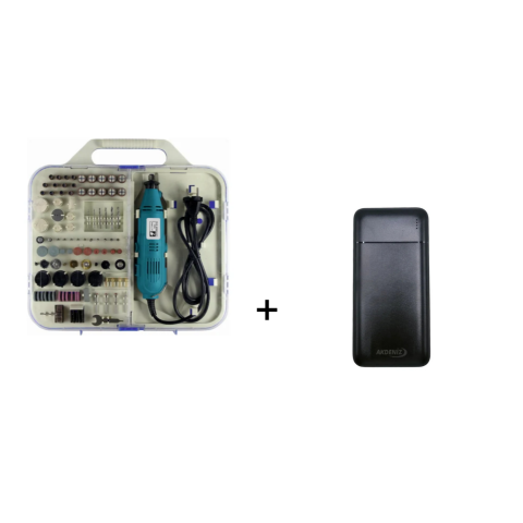 Catpower CAT8102 Gravür Taşlama Seti + Akdeniz Taşınabilir Şarj Cihazı (Model: S125Q)