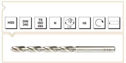 Makina Takım Endüstrisi Hss Dın 340rn 3,1  Mm  Matkap Ucu
