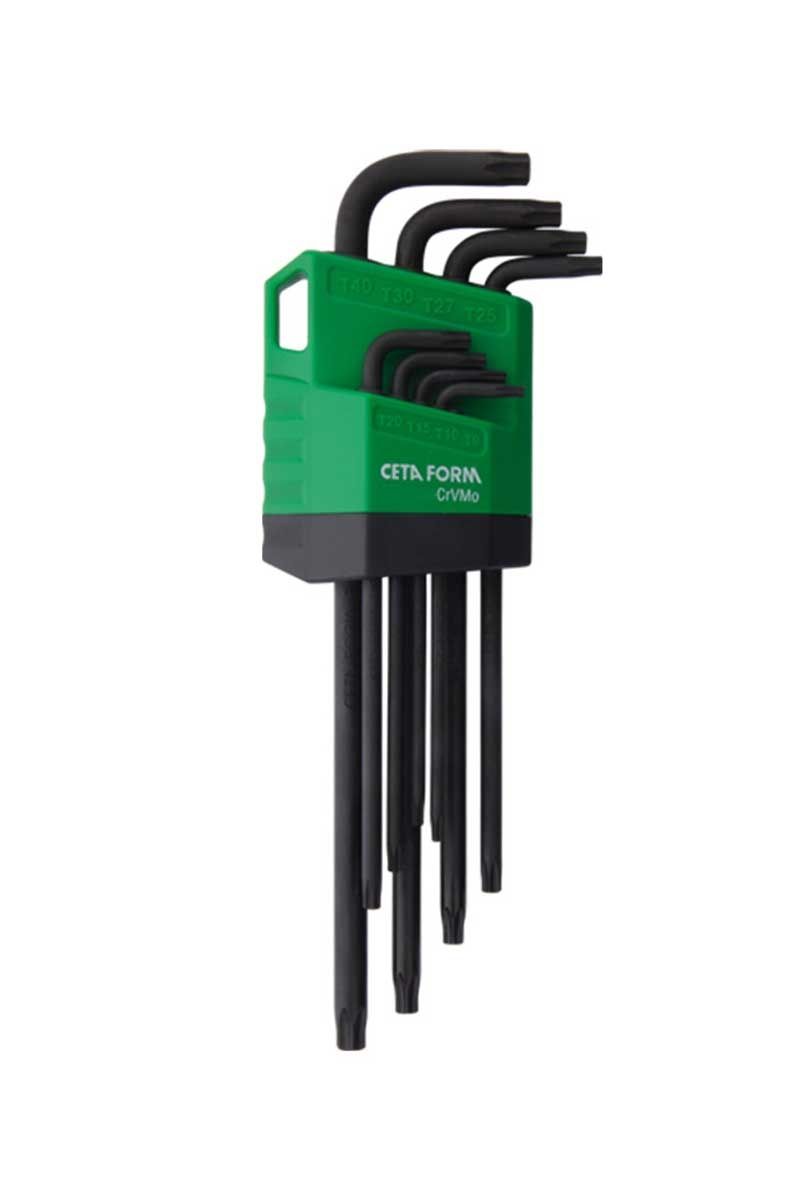 Ceta Form LT/700TL 8 Parça Delikli Torx L Anahtar Takımı (Uzun Tip)