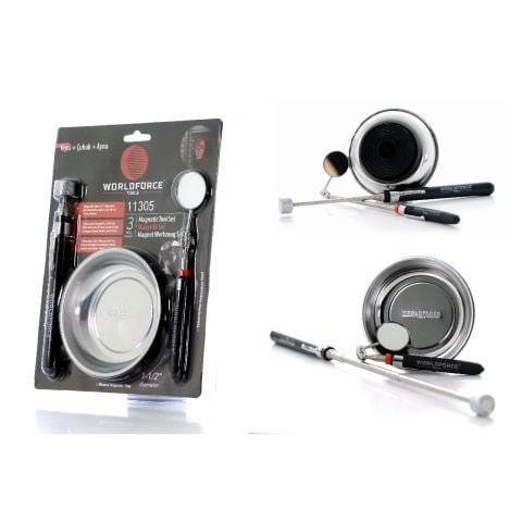 Worldforce Manyetik Set 3'lü (Tepsi + Çubuk + Ayna) - 11305