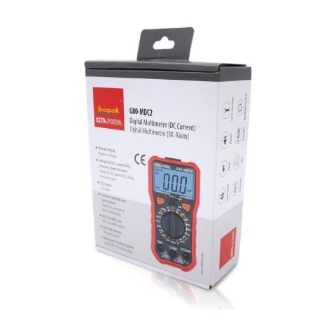 Ceta Form G80-MDC2 Digital Multimeter (Dc Akım - Manuel Sınıflandırma)