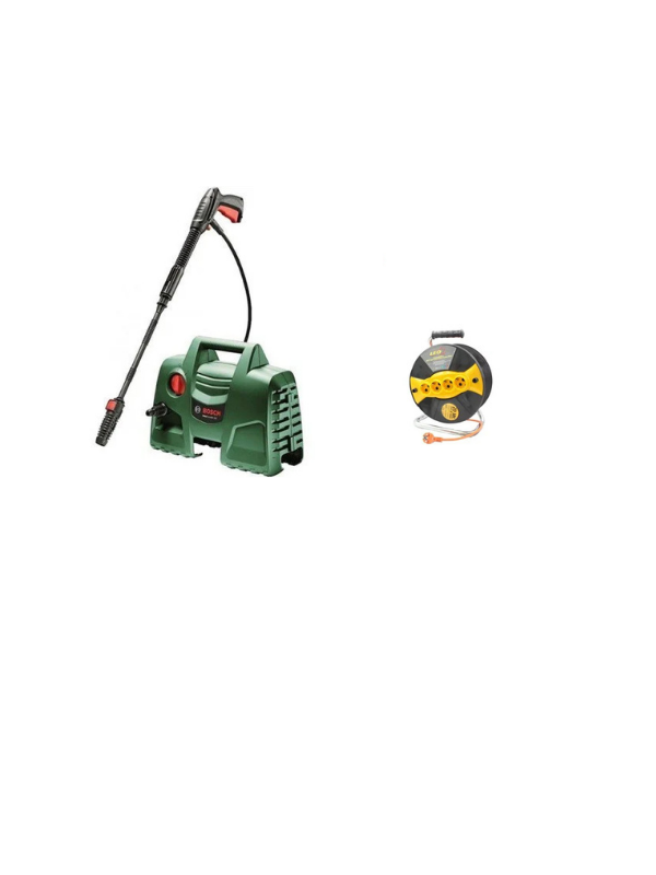 Bosch EasyAquatak 100 Basınçlı Yıkama Makinesi - 06008A7E00+Leo 3x1,5 20 mt Makaralı Seyyar