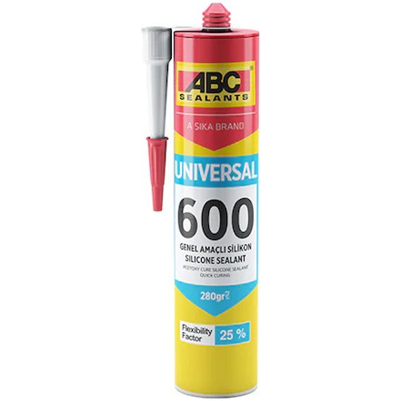 ABC 600 Universal Silikon 280 Gr Beyaz4002