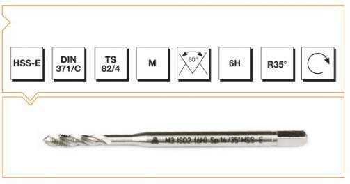 Makina Takım Endüstrisi Hsse Dın 371/c  Helis M3