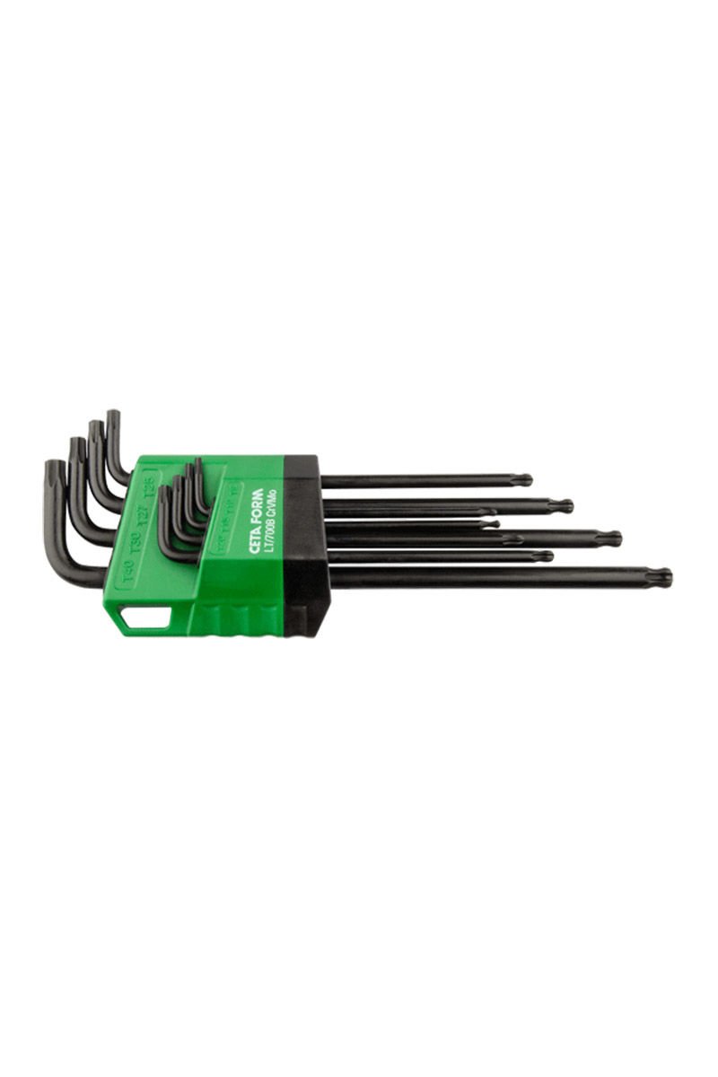 Ceta Form LT/700B 8 Parça Topbaşlı Torx L Anahtar Takımı (Uzun Tip)