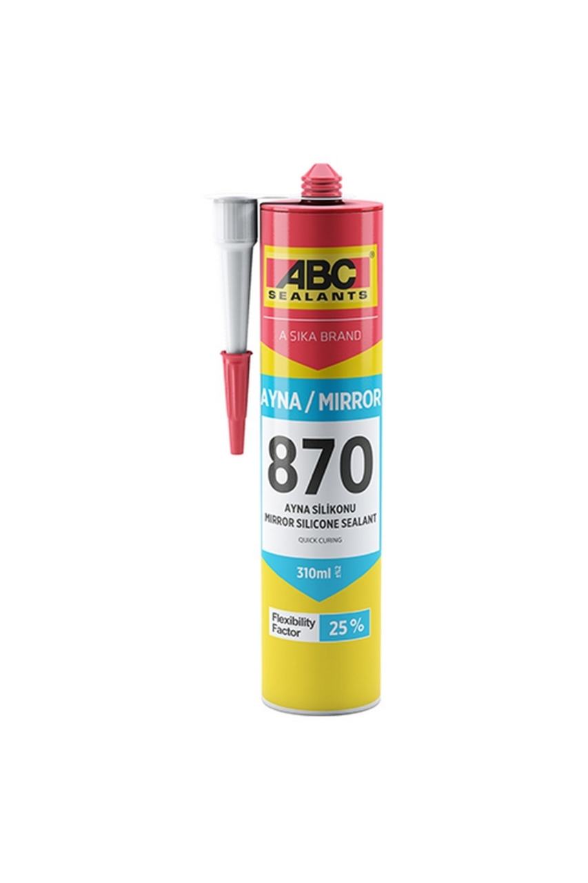 ABC 870 Ayna Silikonu Şeffaf 310 Ml