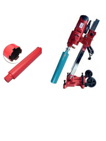 Mercure Mc-7550-A Açılı Sehbalı Karot Makinası+Akdeniz Karot Ucu 60*552 Mm