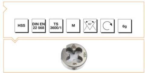 Makina Takım Endüstrisi Hsse Dın 223/b  Pafta M8* 1,25