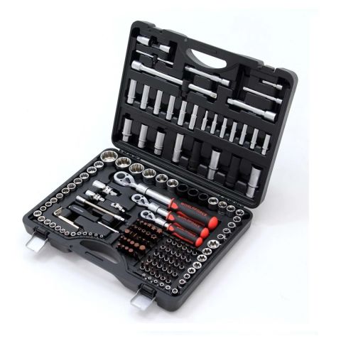 Worldforce Lokma Takımı 156 Parça S-Ultra 1/4''-3/8''-1/2'' Uzatmalı Cırcır