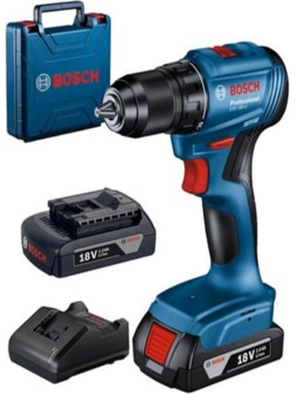 Bosch Professional GSB 185-LI 2 x 2.0Ah Çift Akülü Darbeli Matkap - 06019K3100