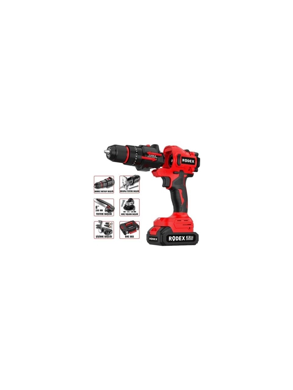 Rodex Rdx2705 Akülü Çok Amaçlı 5 Fonksiyonlu Makine