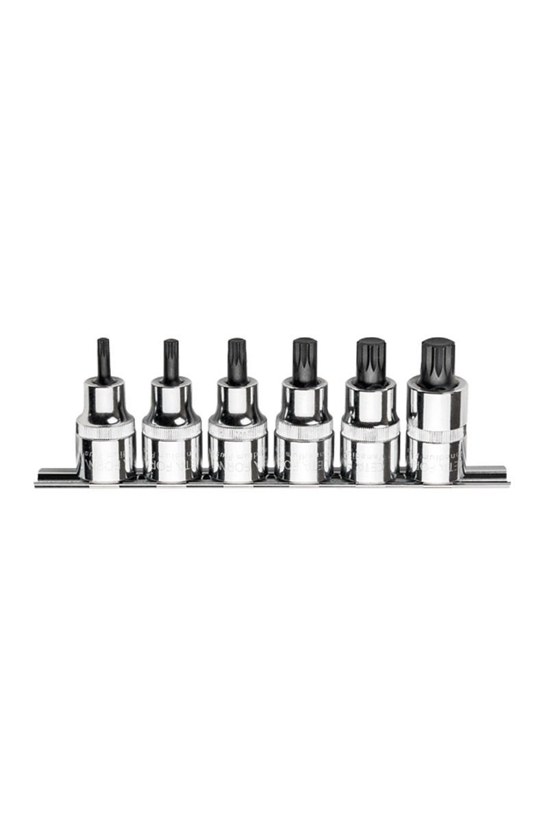 Ceta Form C28S-RX6 6 Parça 1/2'' Xzn Uçlu Lokma Takımı - Kısa Tip (Raylı)