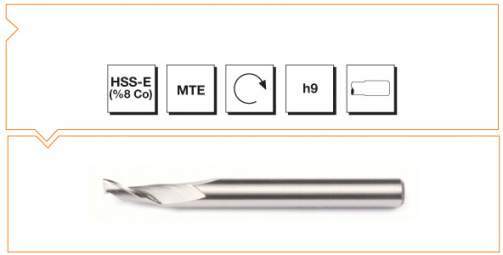 Makina Takım Endüstrisi Hss-co8 Mte Mormu Alü.frz5*8*60 Mm