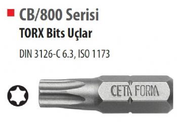 Ceta Form CB/807 TORX Bits Uç T15-25 mm