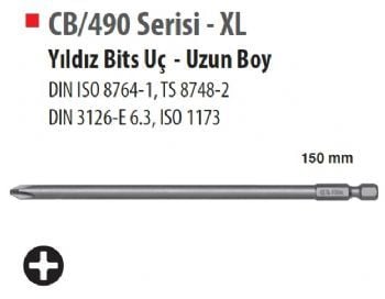 Ceta Form CB/1522 XL Yıldız Bits Uç PH2-150 mm