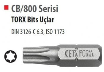 Ceta Form CB/804 TORX Bits Uç T8-25 mm