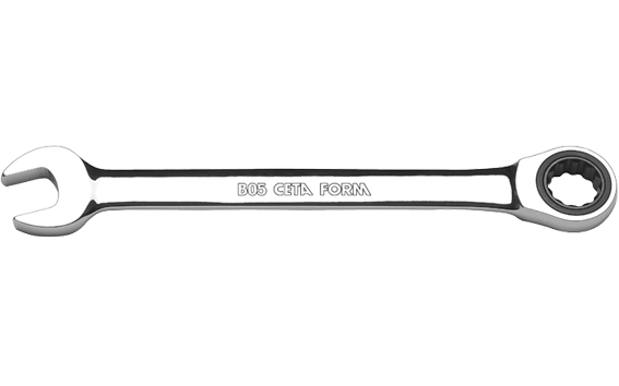 Ceta Form B05-13 C-Gear Cırcırlı Kombine Anahtar 13 mm (Düz)