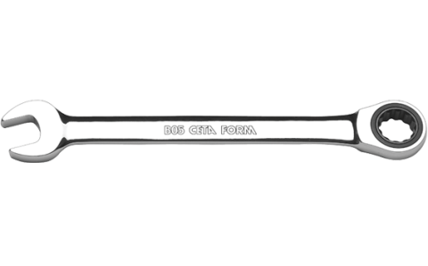Ceta Form B05-13 C-Gear Cırcırlı Kombine Anahtar 13 mm (Düz)