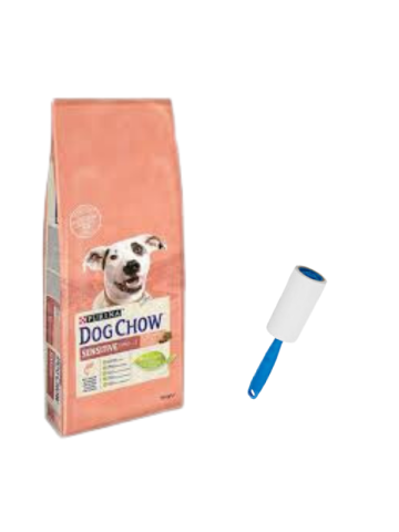 Dog Chow Somonlu Yetişkin Köpek Maması 14 Kg,Kedi ve Köpek Tüy Toplama