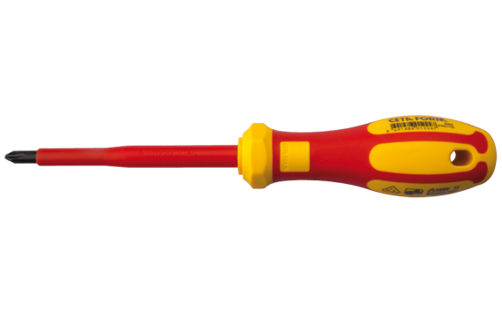 Ceta Form G02-000-060 C-Plus İzoleli Yıldız Uçlu Tornavida Ph0x60 mm