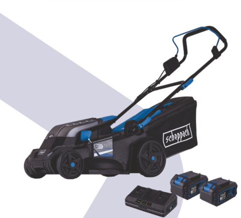 Scheppach BC-MP380 2x4 Ah Akülü Çim Biçme Makinesi