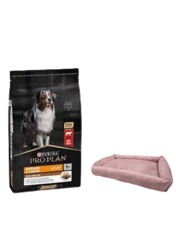 Pro Plan Duo Delice Orta ve Büyük Irk Yetişkin Köpek Maması 10 Kg,Mini Small Pembe Yatak