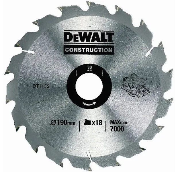 Dewalt 190 mm Ahşap Elmas Daire Testere 190*30*18