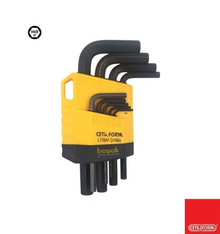 Ceta Form LT/9AF Inch Allen Takımı 1/16'' - 3/8'' 9 Parça
