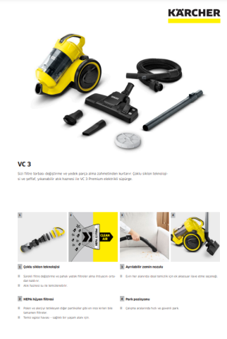 Kärcher Vc 3 Elektrikli Süpürge