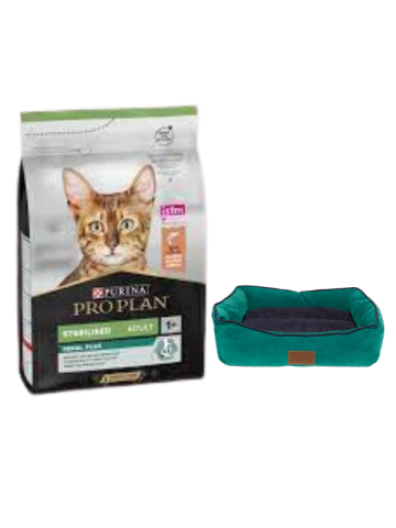 Pro Plan Sterilised Somonlu Kısırlaştırılmış Yetişkin Kedi Maması 10 KG, Mini Small Colours Yatak