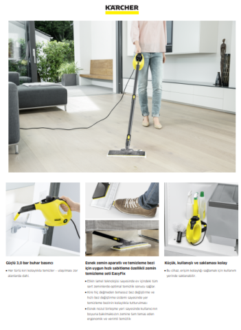 Kärcher Sc 1 Easyfix Buharlı Temizlik Makinesi