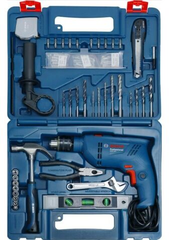 Bosch GSB 600 Darbeli Matkap + 100 Parça Aksesuar