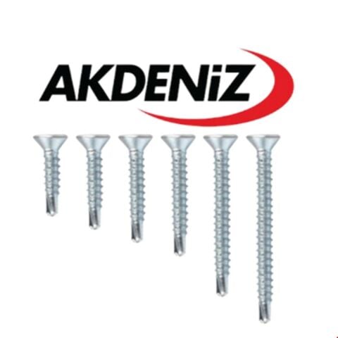 Akdeniz YHB Matkap Uç 4,8X60 Çinko 250 Adet