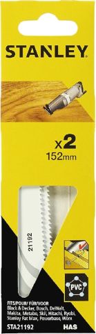 Stanley Sta21192 Tilki Kuyruğu Testere, Beyaz, 2 Adet