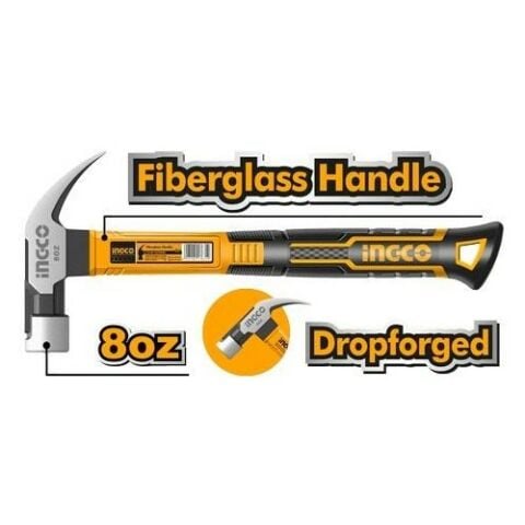 İngco Endüstriyel Fiberglass Saplı Çatal Çekiç 220g