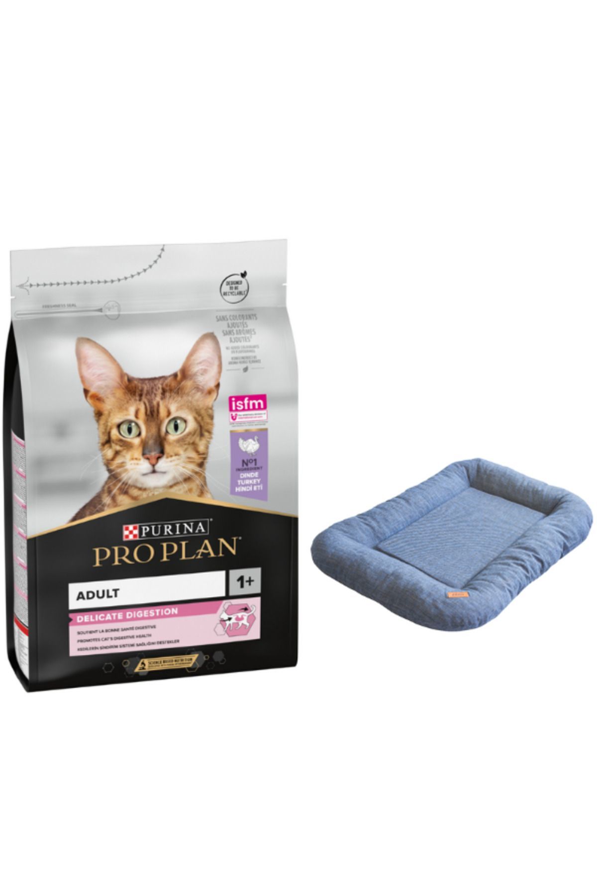 Pro Plan Delicate Hindili Yetişkin Kedi Maması 3 Kg + Lepus Air Cushion Yatak