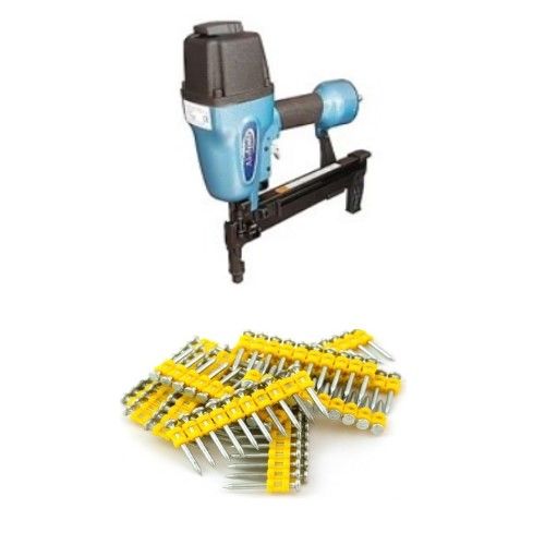 Akdeniz AKD ST3040C Havalı Beton Tabancası, 1 Paket Çivi+Gaz