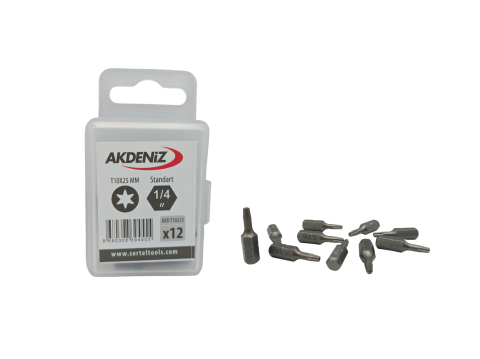 Akdeniz AKD/T10225 1/4 Torx T10x25 Mm 192 Adet Bits Uç