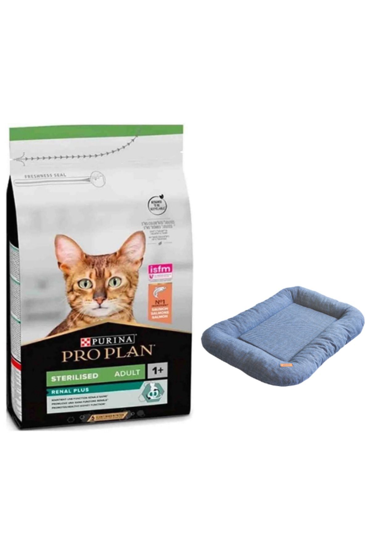 Pro Plan Sterilised Somonlu Kısırlaştırılmış Kedi Maması 3 Kg + Lepus Air Cushion Yatak