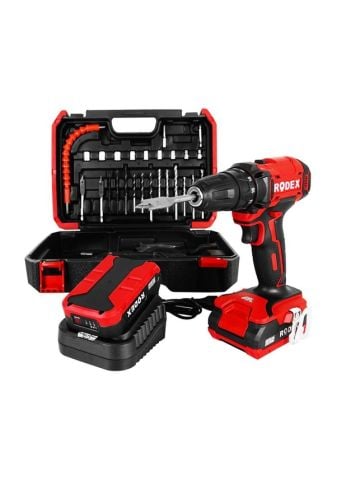 Rodex RDX3375A Akülü Matkap + 28 Parça Aksesuar