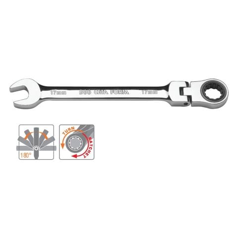 Ceta Form B06-16 C-Gear Cırcırlı Kombine Anahtar Mafsallı 16 Mm