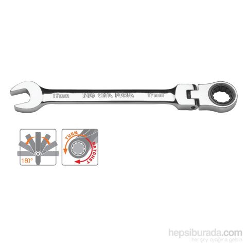 Ceta Form B06-19 C-Gear Cırcırlı Kombine Anahtar Mafsallı 19 Mm