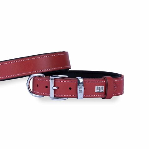 Doggie Konfor Deri Boyun Tasması Kırmızı 2,5X37-45Cm