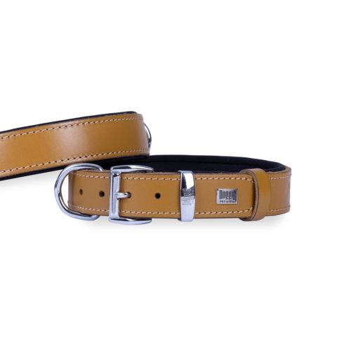 Doggie Konfor Deri Boyun Tasması Kamel 2,5X37-45Cm