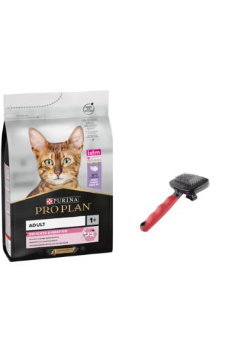 Pro Plan Delicate Hindili Yetişkin Kedi Maması 3 Kg + Zampa Tüy Toplama Fırçası