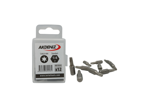 Akdeniz AKD/T20225 1/4 Torx T20x25 Mm 384 Adet Bits Uç
