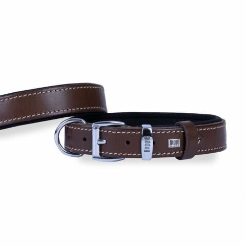 Doggie Konfor Deri Boyun Tasması Kahve 3X42-50Cm