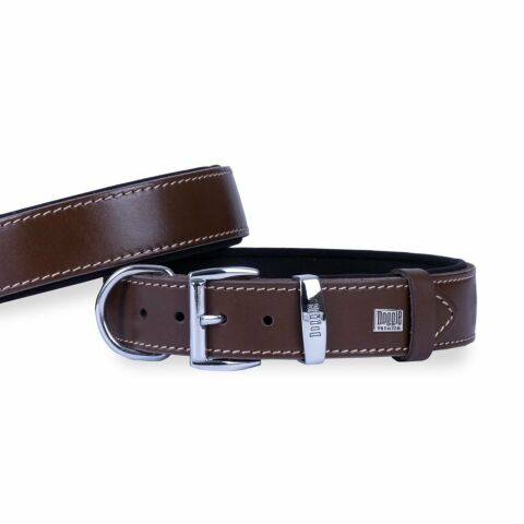 Doggie Konfor Deri Boyun Tasması Kahve 3,5X52-60Cm